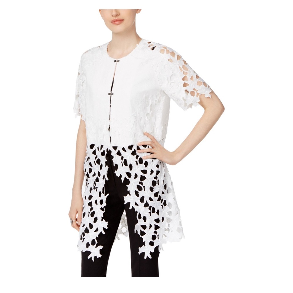 Chelsea & Theodore Open Knit Lace Jacket - Women’s Medium